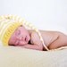 Yellow White Stripe Newborn Boy Girl Baby Hat PHoTO PRoP Munchkin Stocking Cap Quints by Surprise TV Oprah site Knit to Order Pick Colors
