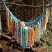 FRiNGe BLaNKeT Baby PHoTO PROP Hammock SToRk BeD Pouch Throw UNiGENDeR BeAch DaY aqua yellow orange grey blue PiCk CoLors Knit to Order