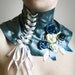 Roses and leaves neckpiece
