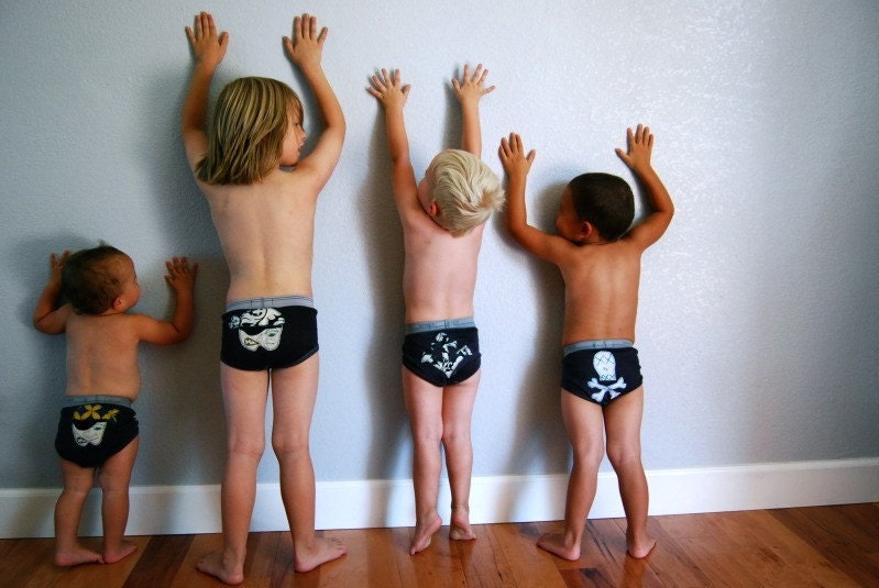 Small Skivvies - Anchor Pair - size 4T/5T