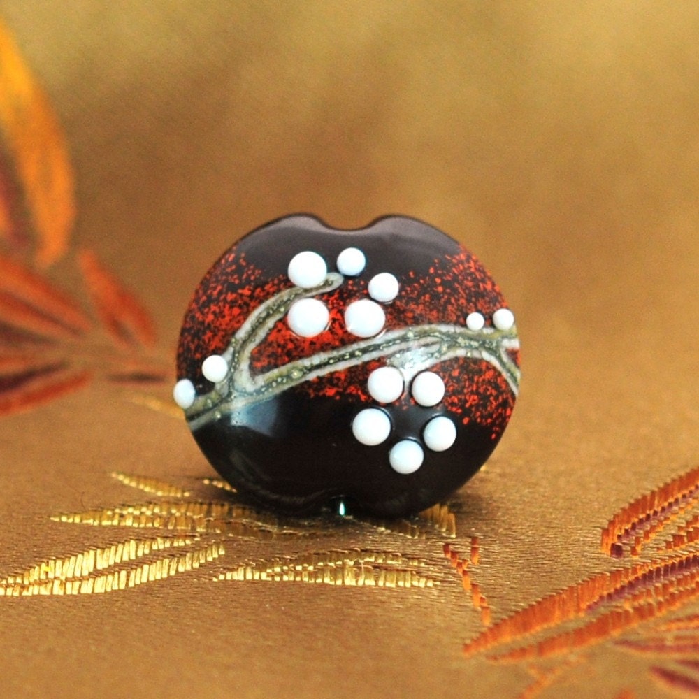 Fall Japanese Flower Bead