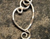 Mother and Child Pendant Necklace Sterling Silver