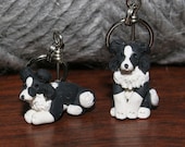 Border Collie Stitch Markers (set of 4)