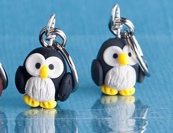 Owl Stitch Markers (Parliament of 4)