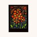 Spring Flowers Colorful Pop Art Linen Print Free M Collins WWAO