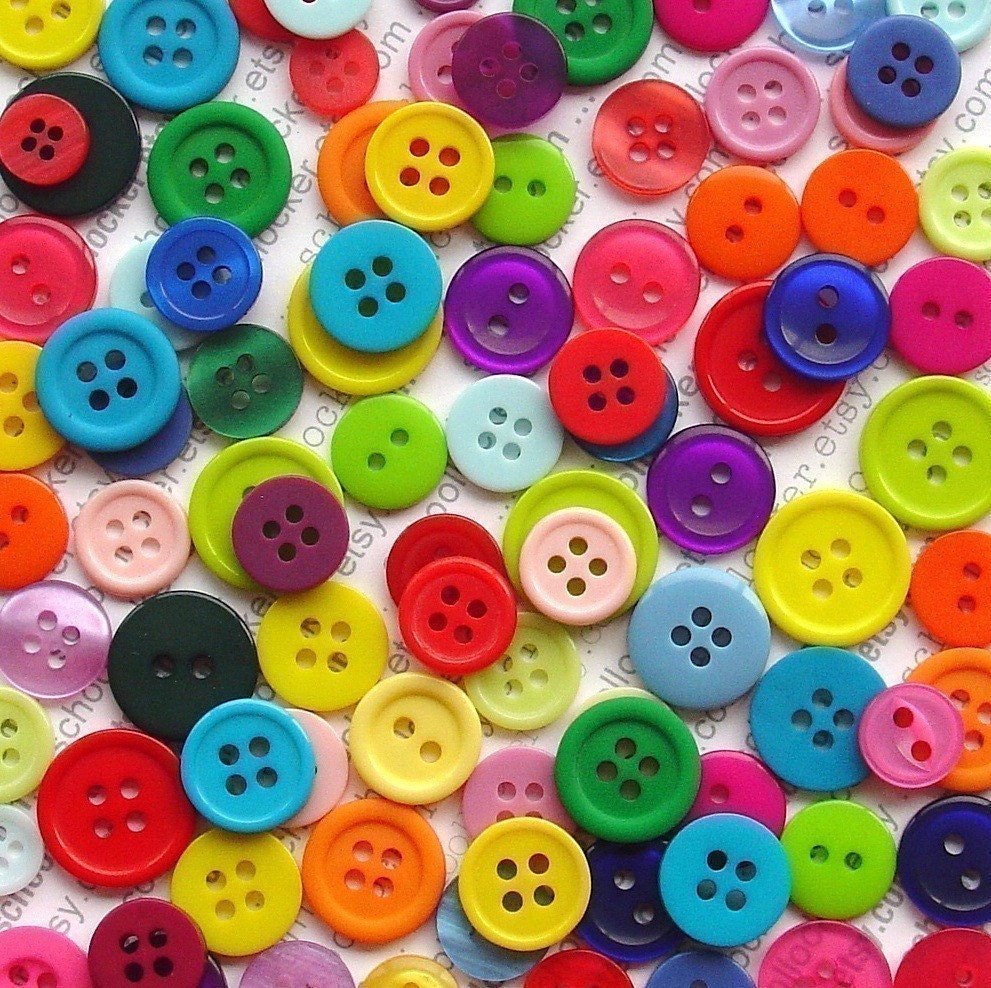 200 buttons galore / rainbow assortment
