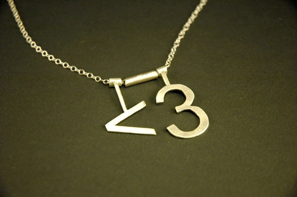 ASCII Heart Necklace
