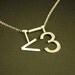 ASCII Heart Necklace