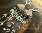 the temple bells - long romantic earrings - made to order