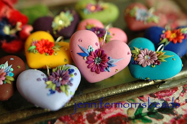 chefs choice surprise heart - festive mexican garden pendant