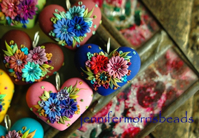 chefs choice surprise heart - festive mexican garden pendant