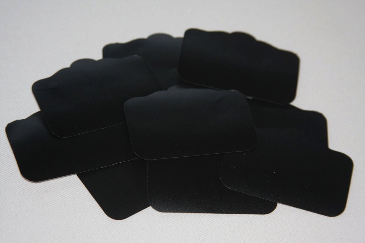Set of 10 Chalkboard Tag Sticker Labels, Antiqued Sign
