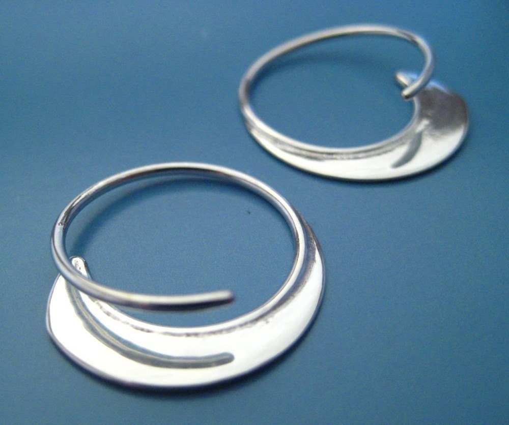 narrow petit blade earrings