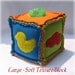 Bright Soft Texture Blocks - Set of Three - Baby or Toddler