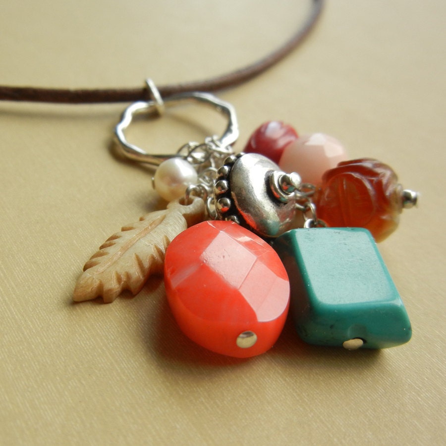 Leather and Stone Western Sky Necklace