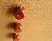 Necklace of Brecciated Jasper on Gold