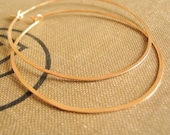 Large Gold Filled Hoop Earrings