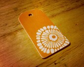 NEW Tropical Paradise Luggage/Bag Tag W/ a Stainless Steel Wire Ring