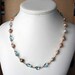 Blue Topaz and Pearl Necklace, Gemstone and Pearl Necklace, Bridal Necklace, Wedding Necklace, Pearl Necklace, Blue Topaz Necklace