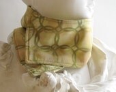 ROUNDABOUT hand dyed textile art scarflette