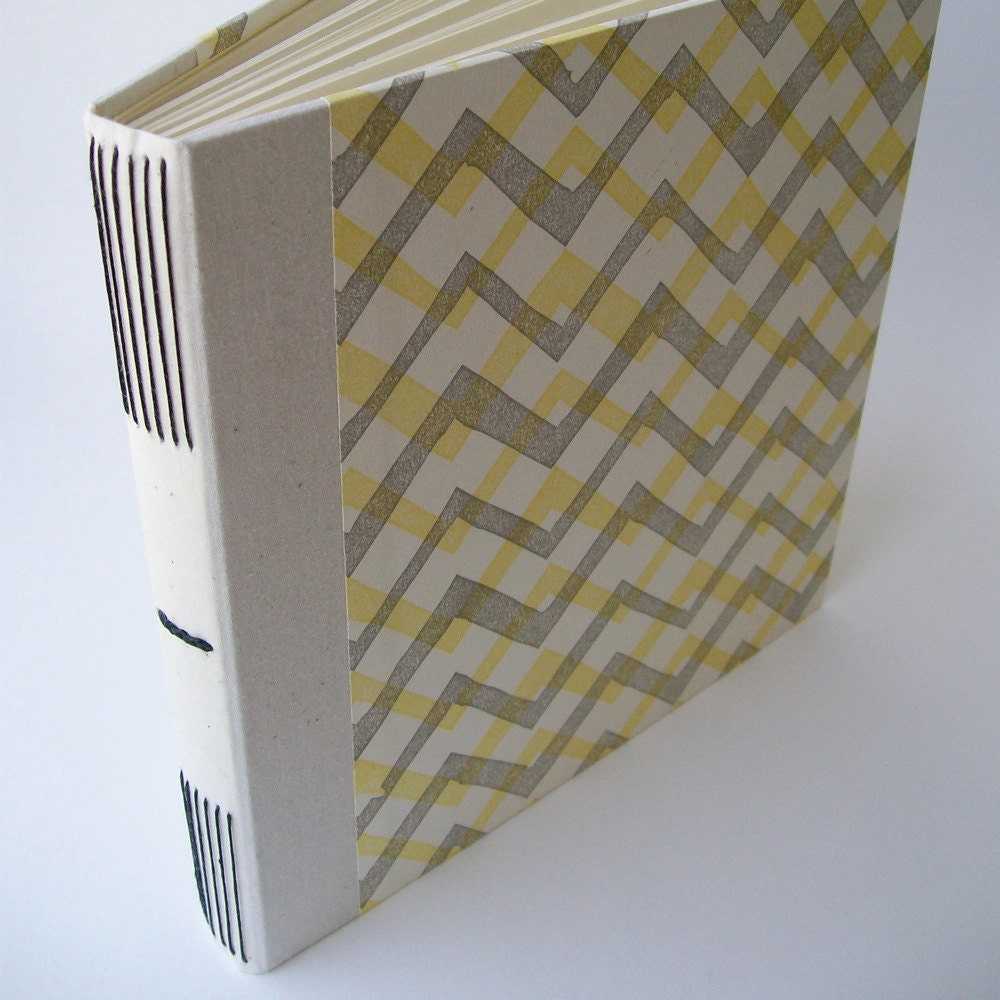 SALE: Ochre ZigZag Square Journal