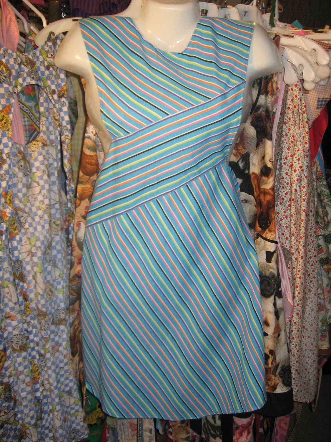 Aqua Styling in Stripes