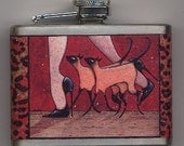Siamese Cats and Stiletto Heels Flask