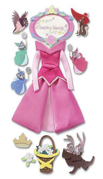 FREE SHIP Sleeping Beauty Disney Jolee Scrapbooking Embellishments