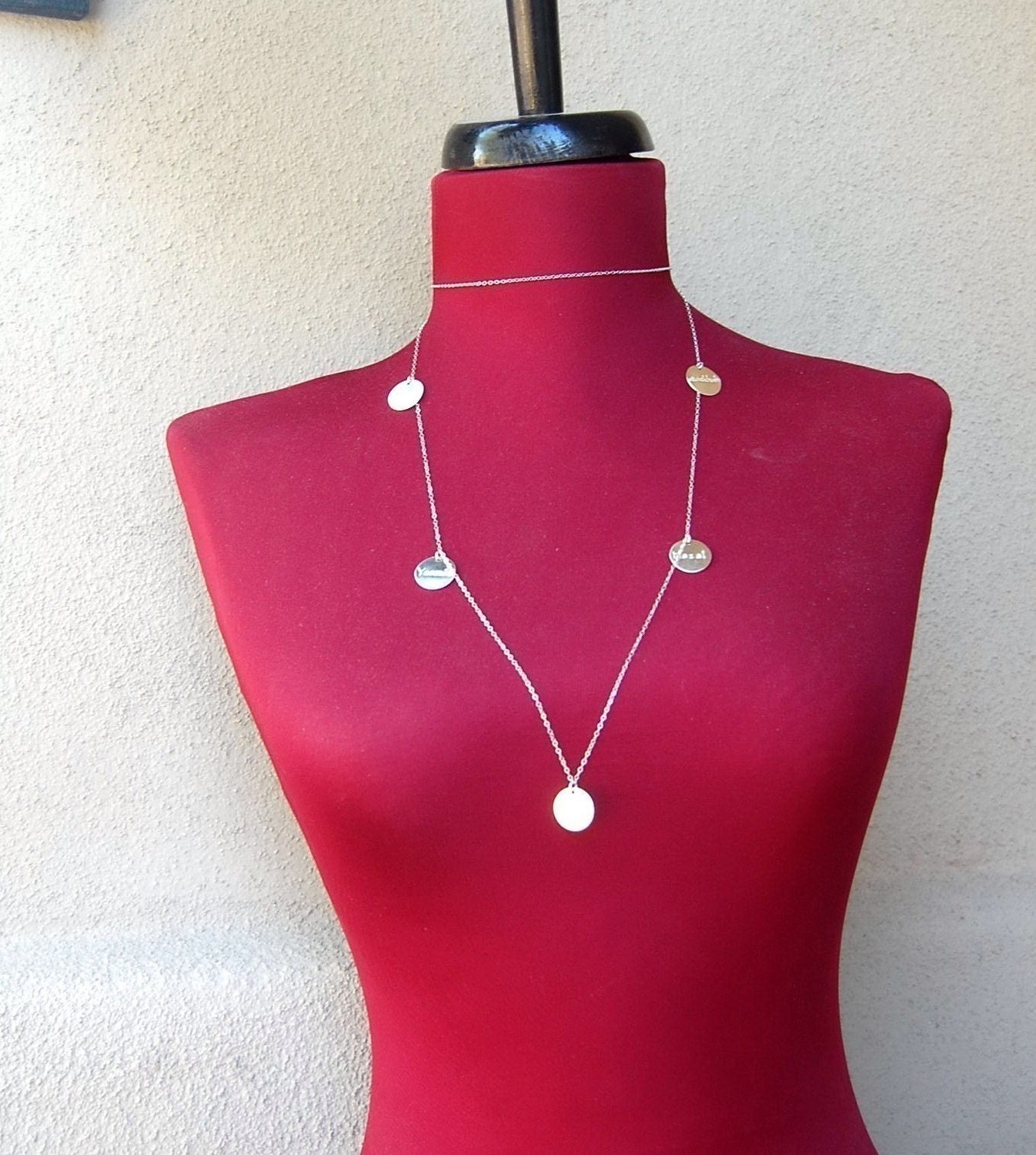 Sterling Silver Heidi Klum-Seal Inspired Necklace
