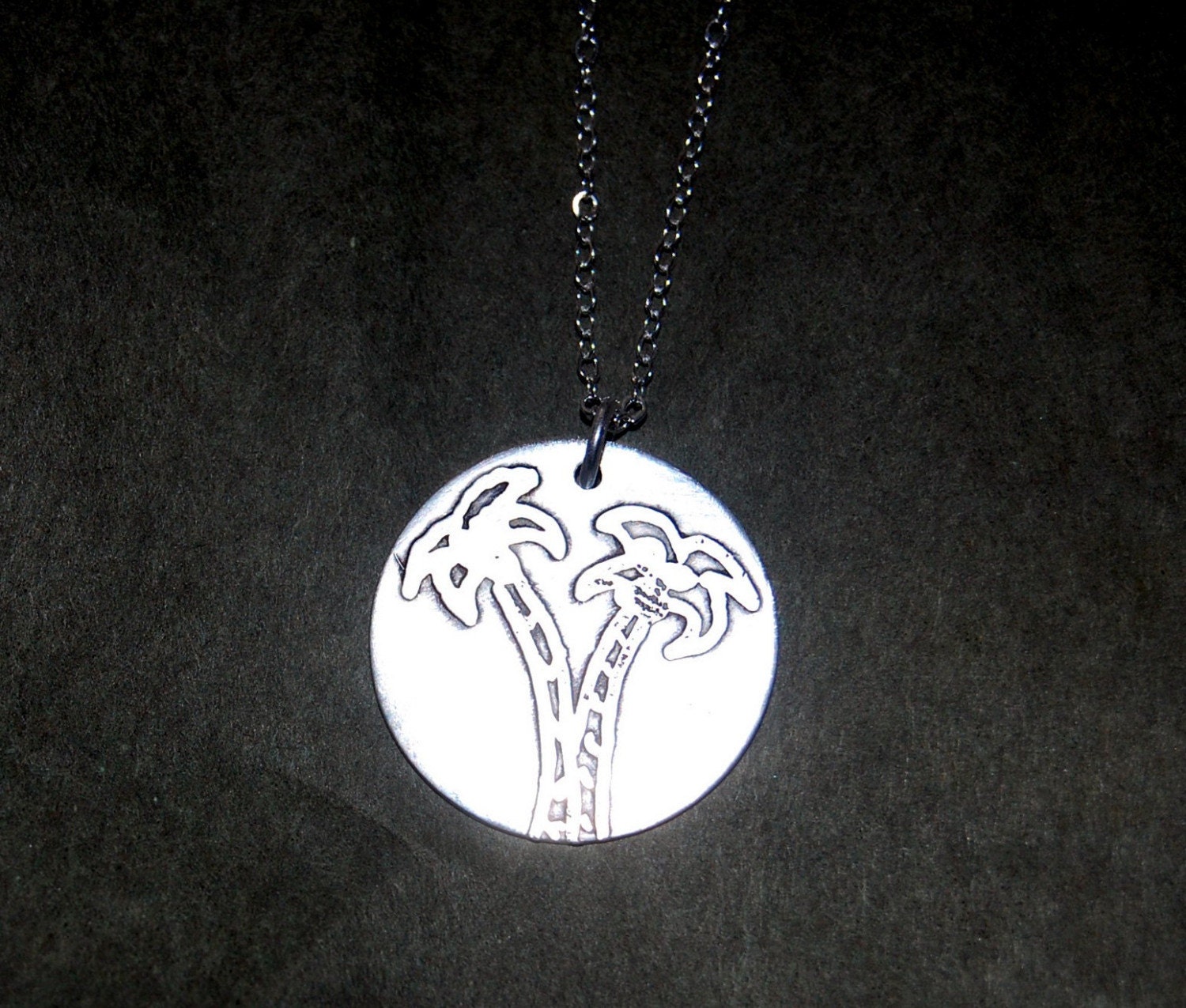 Custom Sterling Silver Etched Pendant Personalized with YOUR Child's Artwork
