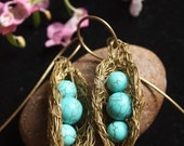 Turquoise Golden Pea Pods