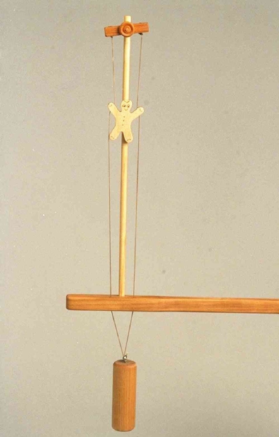 Wooden handcrafted unique TWIRL CLIMBER heirloom toy