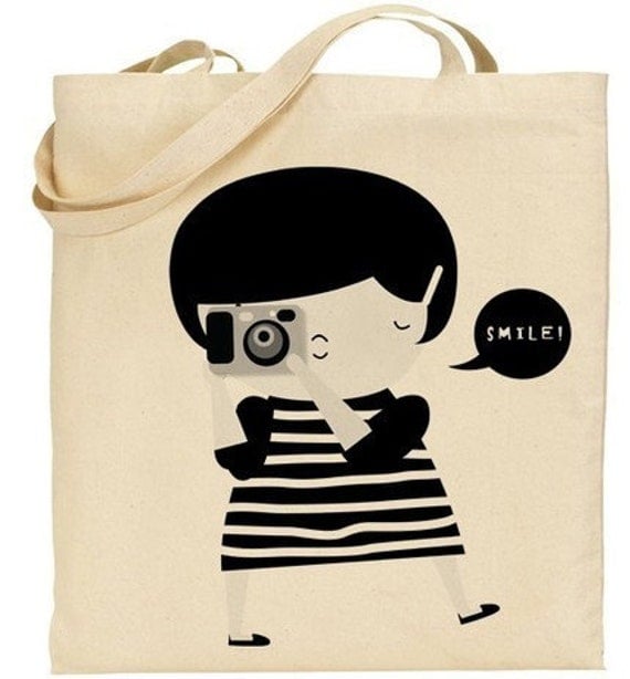 Say cheese tote bag