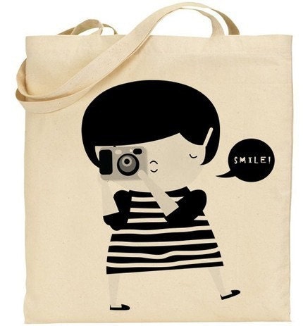 Say cheese tote bag