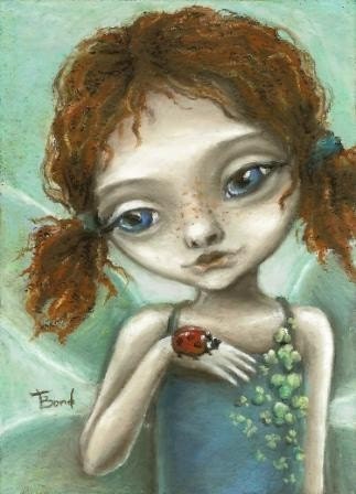 Irish Pixie - ACEO PRINT of an original fantasy painting lowbrow fairy art by Tanya Bond - tanyabond Irish Pixie - ACEO PRINT of an original fantasy painting lowbrow fairy art by Tanya Bond - tanyabond