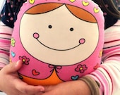 Dominika -- matryoshka doll/pillow/plush/softie/decor ---grande size