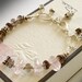 Smokey Quartz Bracelet with Rose Quartz , Sterling Silver, 14kt Gold Fill