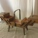Vintage French fold-out sewing box