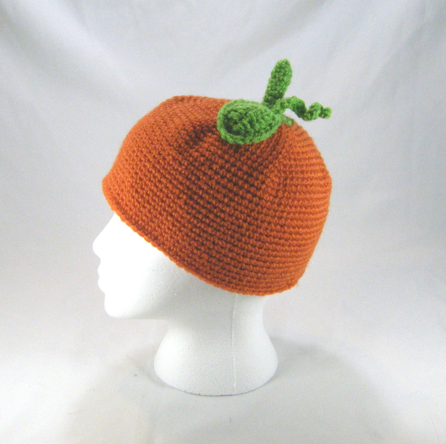 Pumpkin Head Crochet Beanie