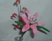 Beaded Lilly with Red Lilly Of The Valley