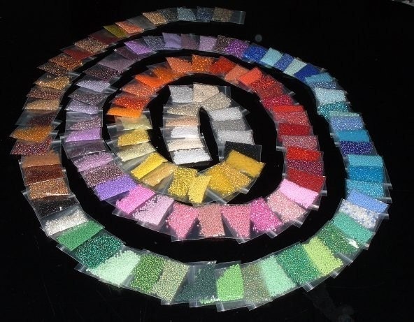 55 Different Colors of Seed Beads Grab Bag