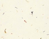Benibana - white with delicate Japanese flower petals, 5 letter sized sheets