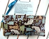 Lavender Herb Eye Pillow-- soothe your brain, empower your passion...relax with yogi cats...