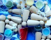 grab bag - wooden dolls and paint kit