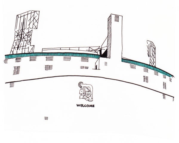 Tiger Stadium, Detroit Giclee Print 8x10
