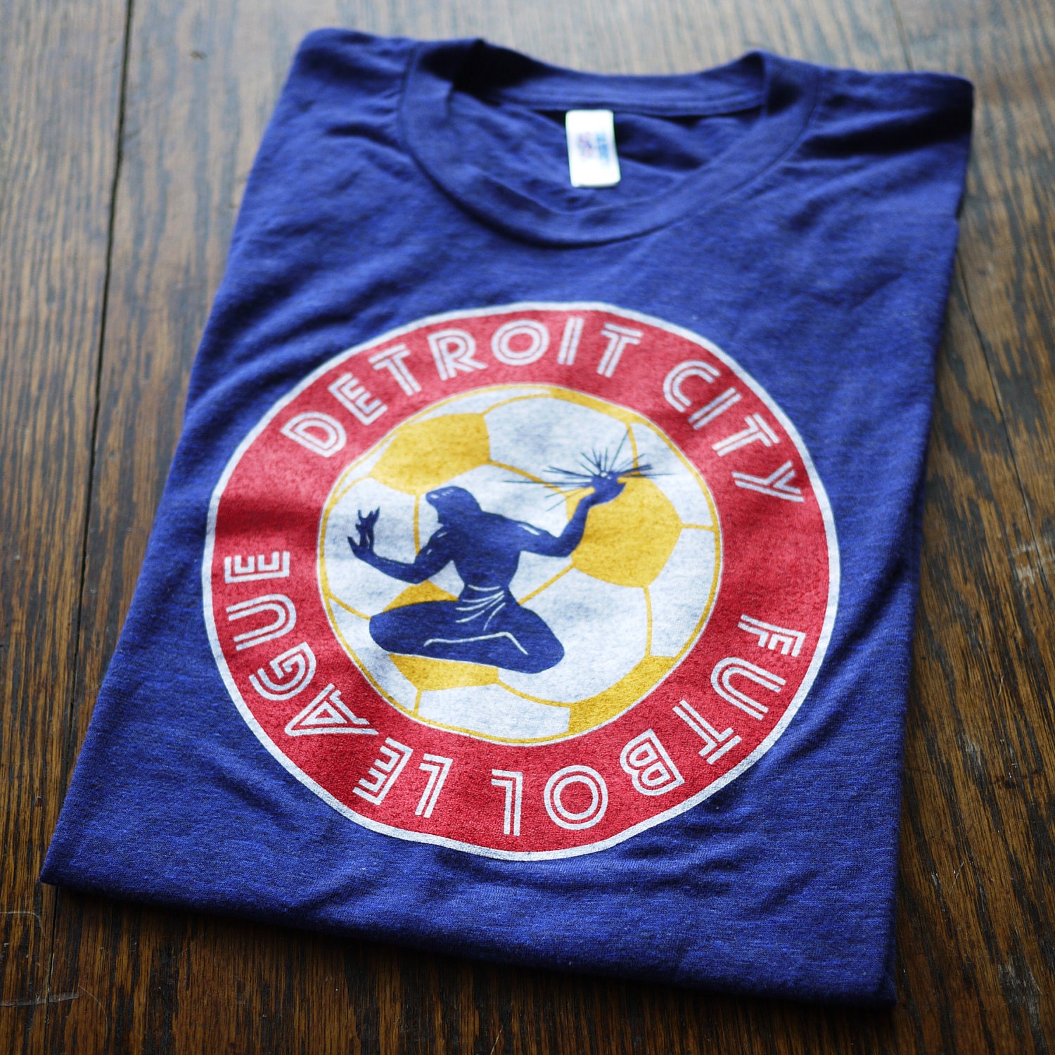 Detroit City Futbol League DCFL (Soccer) Logo T-Shirt (Sizes: (XS,S,M,L,XL,2XL)