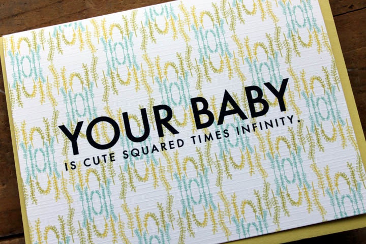 your baby is cute squared times infinity