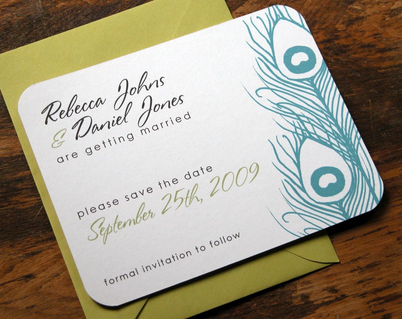 Peacock Feathers Save the Date-25