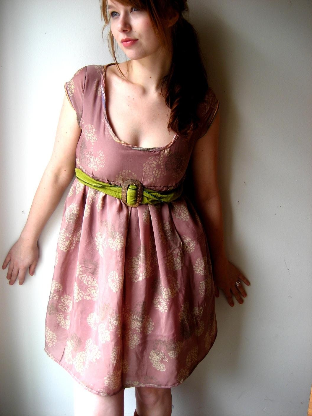 Sweet and silky dandelion summer party dress