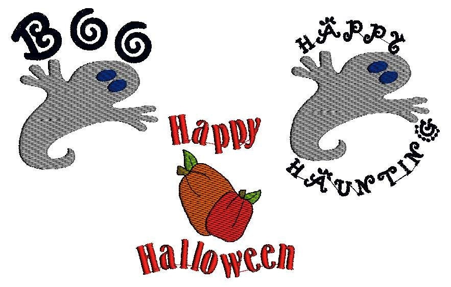 INSTANT DOWNLOAD Cute Halloween Sayings Machine Embroidery Designs
